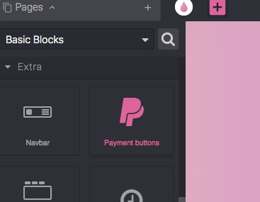 Payment Button block